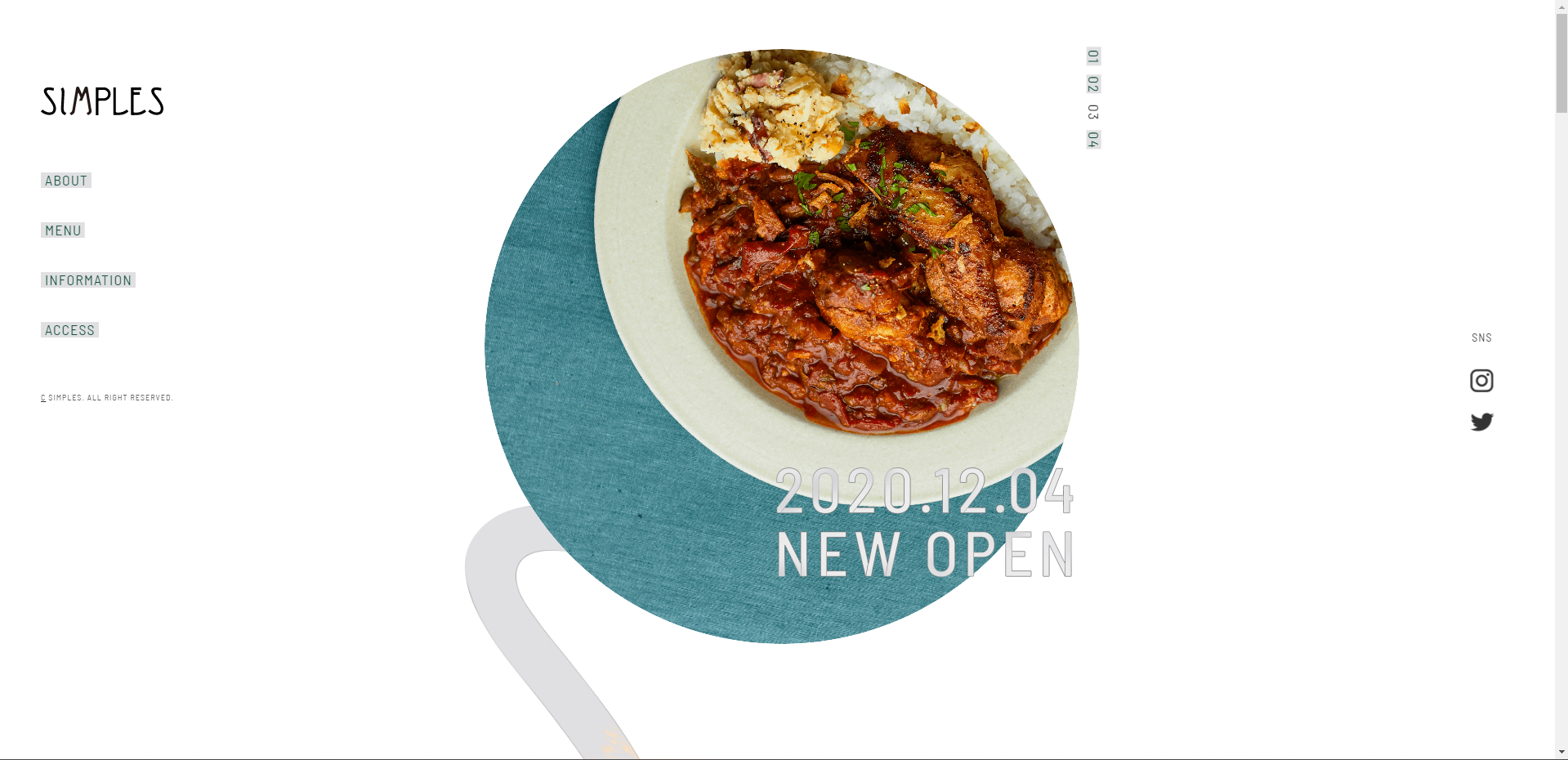 SIMPLES シンプルズカレー #004 飲食店サイト100選